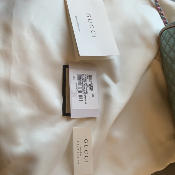 Gucci Pink & Blue Metallic Trapuntata - Picture 10 of 11